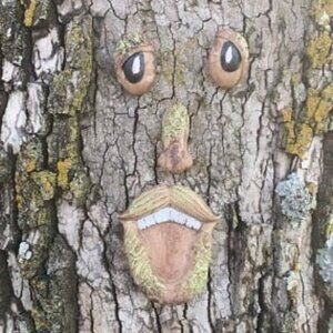 Tree Faces Decor Outdoor, Tree Face Outdoor Statues Old Man Tree Hugger